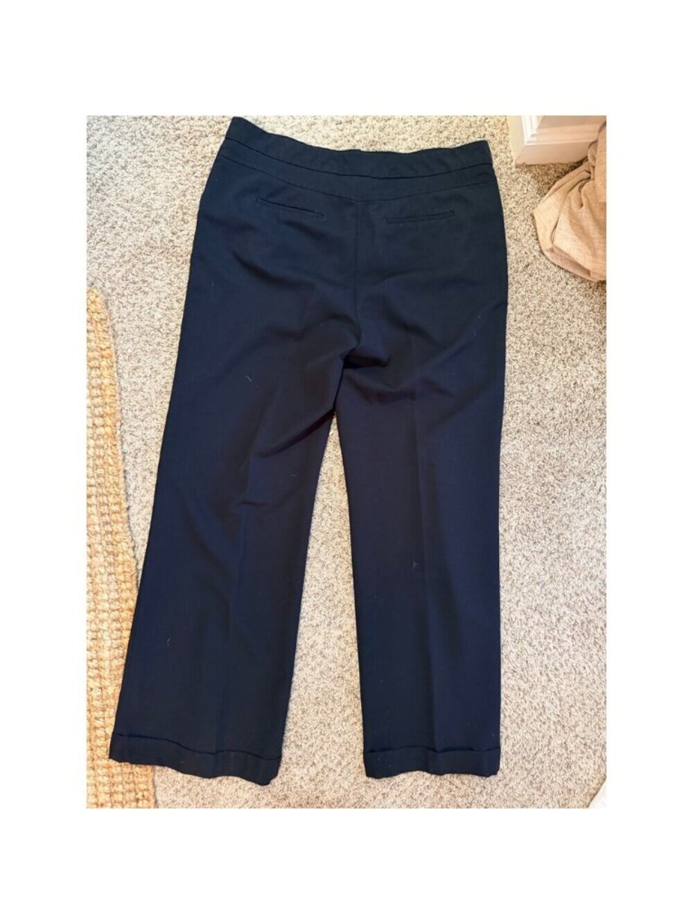 3 for $9 Worthington Modern Fit Black Wide Leg Cuffed Pants EUC 16 - Picture 4 of 5
